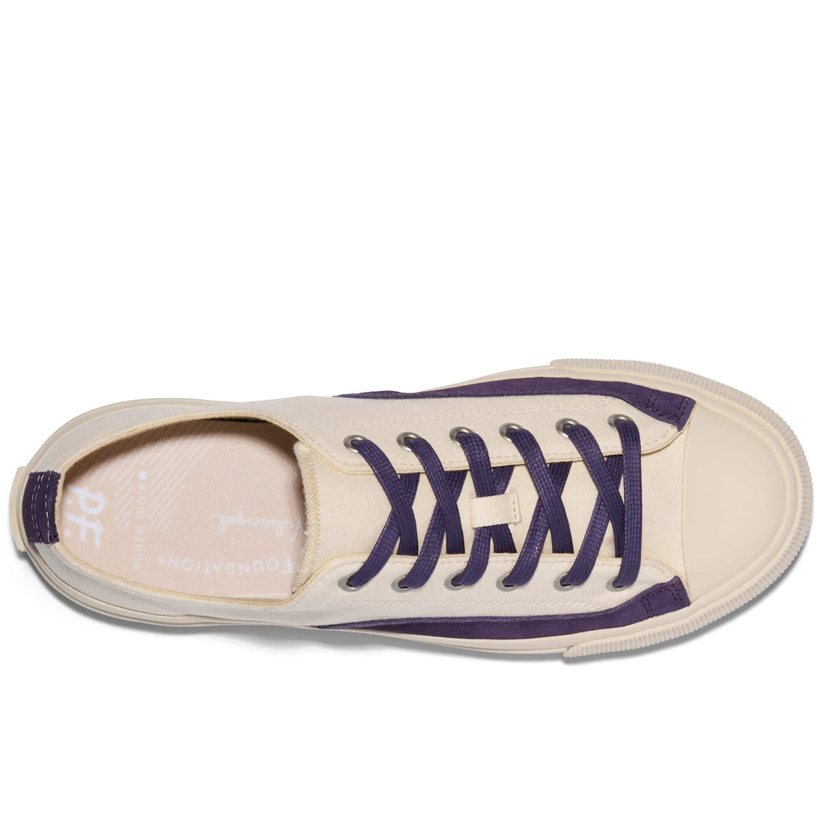 White/Eggplant