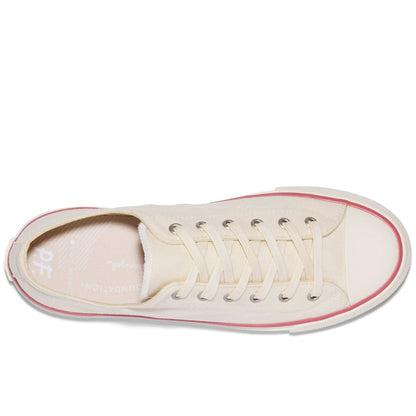Antique White/Crimson