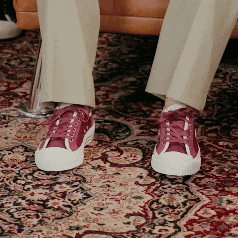 Burgundy/Antique White